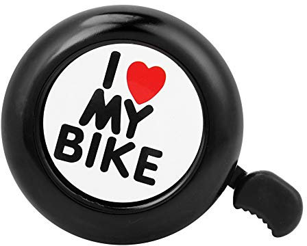 Robuste Fahrradklingel, Fahrradklingel aus Aluminiummaterial, Laute, klare, klare Klangfahrradklingel mit Schlüssel auf der rechten Seite für Rennrad-Mountainbike(Schwarz)
