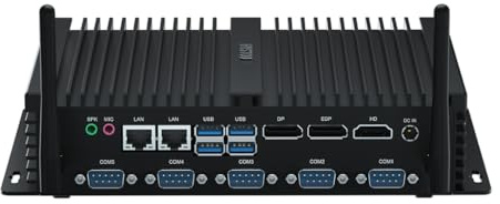 HYSTOU Mini PC Windows 11 Pro, Fanless Mini PC Core I7-8550U 32GB DDR4 512GB SSD 2TB HDD,Triple 4K Display Industrial Computer, 6RS232 COM, Dual LAN, Vesa Mount, Wifi5/BT4.2, Support Linux/Ubuntu
