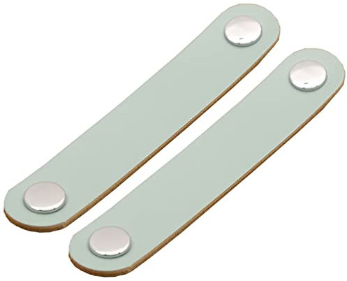 HDJNal YPIN03K Leder-Schrankgriffe, blaue Leder-Schrankgriffe, Möbelgriffe, Schranktürgriff, weiche Schrankgriffe für Küche, Bad, Schränke, Kommode, Holz, 10 Stück