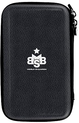 Shot! Dart Case Michael Smith Bully Boy Tactical Case Darttasche Dartbox Wallet Aufbewahrung für 2 Dartsets und Zubehör wie Flights und Schäfte (Schwarz)