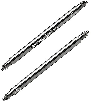 masar 10mm SLX178 Premium 1.78mm Federstege für uhrenarmband Uhren stifte federstifte Armbanduhr federstange Watch pin Spring bar uhrenstifte uhrenstege stege 1,78 mm 316L – 0,8 mm 2 Pcs 10 mm