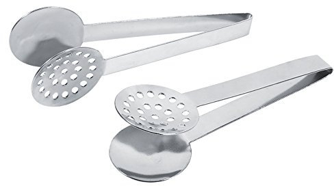 2 Pcs Pinces à Sachets de Thé Rondes en Acier Inoxydable pour Presse-sachet de Thé, Support de Passoire, Pince à Citron Multifonctionnelle pour Filtre à Thé pour Glaçons, Tranche de Citron