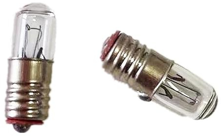 GWAYUANY 5PCS E5 Bulb 6.3v Light Bulb E5 12V Indicator Light Bulb E5 24V Instrument Bulb,6.3V