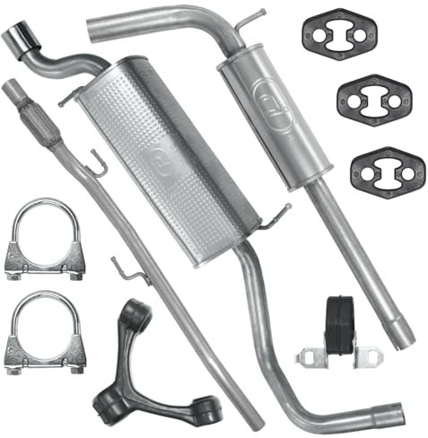 Polmo Schalldämpferset Auspuffanlage Auspuff für A1 8X 2010-04/2015 1.2 TFSI Schrägheck