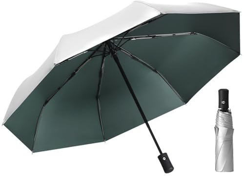ThreeH Paraguas compacto de viaje Automático Abierto Cerrar Capa de recubrimiento de plata Bloqueo UV para mujeres adolescentes