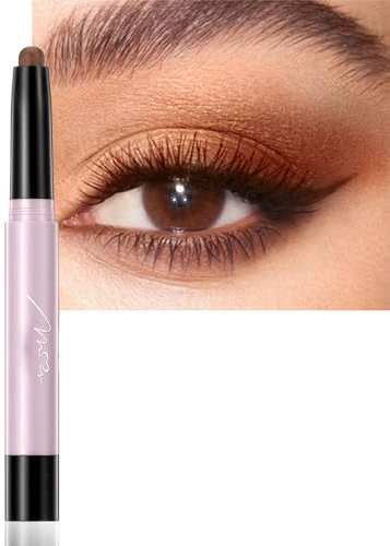 Glitter Eyeshadow Stick - Cream Shimmer and Matte, Highly Pigmented Pencil, Waterproof & Long Lasting, Shimmering Finish, Blendable Eyes Makeup (4#)