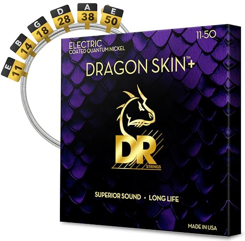 DR DEQ-11 - DRAGON SKIN+™ Electric Guitar Strings 11-52 - E-Gitarrensaiten
