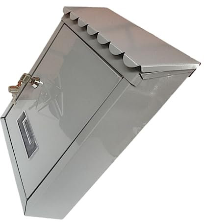 Tofficu Briefkasten Mit Zahlenschloss Verschließbarer Paketbehälter Wandbriefkasten Aus Blech Vintage-briefkasten Für Garten Regensicherer Zeitungsbriefkasten