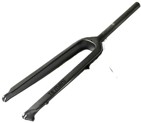 LUOKEKE Fahrrad Gabel Grau Silber Mountainbike Full Carbon Fibre Fahrrad Disc Bremse Harte Vorderrad Gabel Carbon MTB 26/27.5/29er Fahrradgabeln(26er)