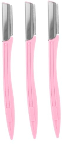 Ipetboom 3pezzi Strumenti Per Sopracciglia in Acciaio Resistente Rasoio Portatile Per Sopracciglia Tagliacapelli Per Kit Di Bellezza Per Adatto Per Donne e Ragazze