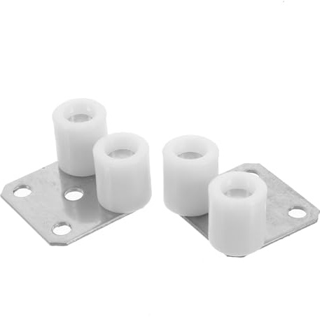 HYTROVE 2pezzi Guida Inferiore Per Porte Persiana Guida Pavimento Per Tapparelle Elettriche Ruota Di Scorrimento Per Persiane Ferramenta Per Porte Scorrevoli Per Fienili