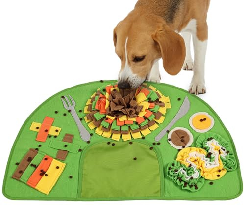 Schnüffelmatte für Hunde | Stimulierender langsamer Futterspender für Hunde, interaktives Spielzeug und Denkspiele für Welpen und erwachsene Hunde