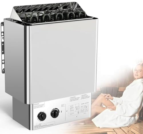 Eléctrico-Calentador Sauna, Caja Sauna Baño Húmedo Y Seco Equipo para Sala Sauna, Calentador Sauna Calentamiento Rápido, con Controlador Interno, para Hoteles Y Centros De Fitness,4.5KW