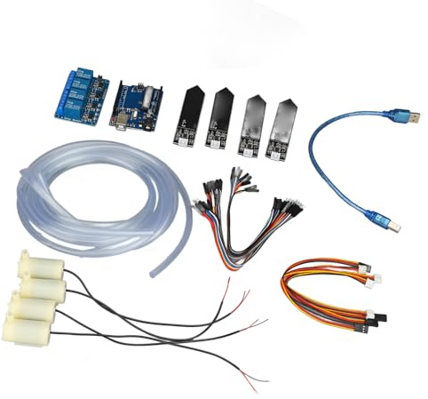 GLOGLOW Kit d'irrigation du Bricolage, Système avec Module de Capteur d'humidité pour Plantes en Pot, Serre, Auto-arrosage, économie 'énergie Kit 'Irrigation de Bricolage ' 'économie