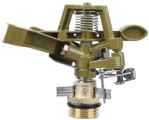 Rasensprenger, 3/4 automatischer 20–360°-Ersatz-Sprinkler mit Legierungsstruktur und 10–20 m Reichweite für Hof, Garten, Farmsystem