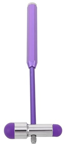 Mobestech Martello Medico per Esame Neurologico a Doppia Testa Strumento Diagnostico Multiuso Portatile in Colore Viola Martello da Auscultazione per Test Neurologici e Screening Clinici