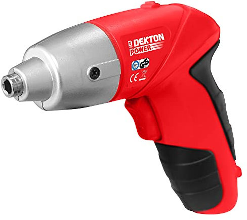 Dekton Power 3.6v Li-ion Cordless Screwdriver Kit-13pcs- Led Light| Bs Plug Adapter| Speed-180rpm| 3-5h Full Charge No Load| 800 Mah Li-mh Battery| Ideal for Home, Professional and DIY Screwing Tasks