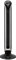 Rowenta Oscillating Tower Fan with Remote Control for Home and Office, 8 Hour Timer with Auto Shut Off, Powerful Airflow, Silent Setting, 3 Speed Settings, Black & Silver, VU6670