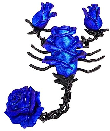 GALPADA Vintage Skorpionbrosche Aus Legierung Kreative Kleiderdekoration Modebrosche Für Anzüge Accessoire Mit Rosenmuster