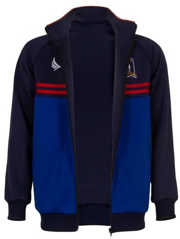 Lotrcosor Mens Football Coach Costume Lightweight Sports Training Suit Football Track Jacket, Blue, S