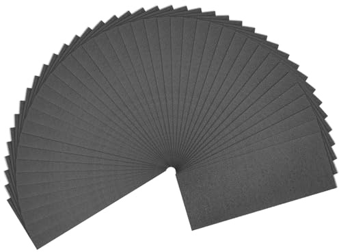 sourcing map 40pcs Sandpaper 400 Grit 9 x 3.6 Inch Waterproof Backing Silicon Carbide Abrasive Wet Dry Sanding Sheets for Wood Finishing, Metal Sanding, Automotive Polishing
