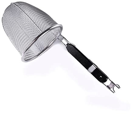 OKUMEYR Colador De Café De Malla De Acero Inoxidable Colador De Cocina Para Colar Café Espumadera De Malla Para Filtrar y Retirar La Grasa Adecuado Para Preparar