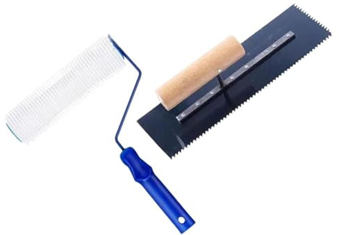ＡＷＨＡＯ Herramienta de piso de madera de la llana de enlucido con toallas de hormigón multipropósito de diente de de 5 mm