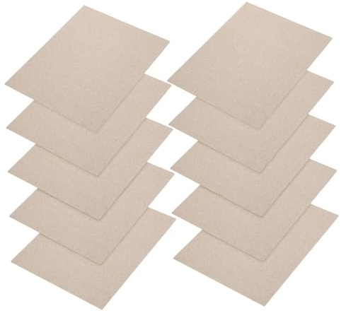 Lámina de Mica para Horno Microondas 10 Piezas Recortable | Resina y Mica, Aislamiento Térmico de Alta Temperatura, Uso Doméstico para Microondas, Color Plata