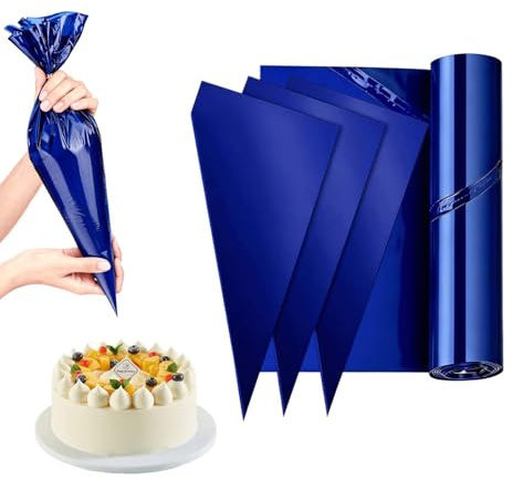 VINPAM Piping Bags 50 Pack 21 Inch – Burst-Proof, Thick, Disposable | Icing bags and baking accessories – food-grade, durable, leak-proof. Great for cake decorating, cookies, and pastry