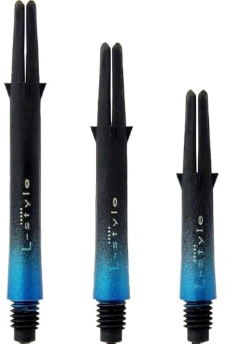 L-style L-Shaft Carbon Two-Tone 190-260 - 330 von Thor-Sports pink - blau - lila - rot - Silber/Made in Japan/zweifarbige Karbon Dart Schäfte