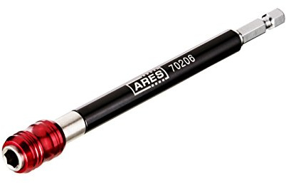 ARES 70206 - Drill Extension Bit Holder - 6-Inch Quick Release - Works With All 1/4-Inch Drive Bits - Quick Release Mechanism Makes Changing Bits a Breeze