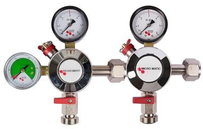 Micromatic Druckminderer Co² 3bar für 2 Verschiedene Drücke Premium Plus