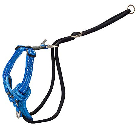 Rogz Stop Pull Dog Harness Reflective Classic Large Blue