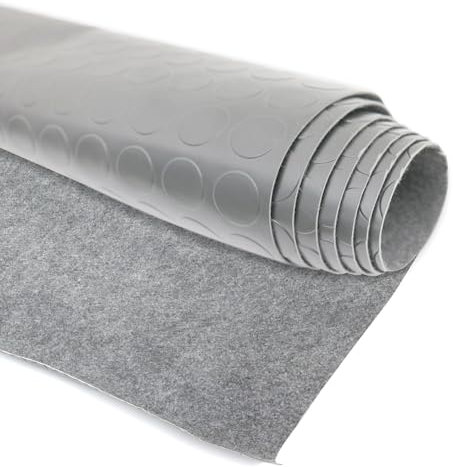 Antirutschmatte Gummimatte Bodenbelag Noppen 300 x 200 cm Schutz Grau