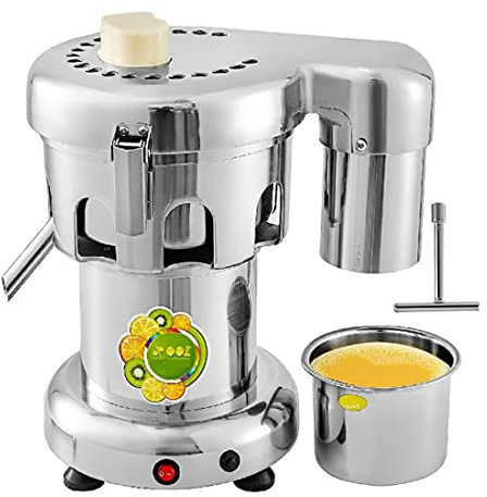 HLGKBY Electric Citrus Juicer, Commercial Juice Extractor, 2L Large Feed Chute Heavy Duty Centrifugal Juicer Machine, Stainless Steel Juice Extractor with filter for juice shops, restaurants, hotels