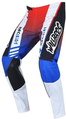 Willbros Pantalon de Motocross MX MTB BMX Enduro Moto Tout-Terrain Descente Hors Route pour la Compétition Homme Femmes
