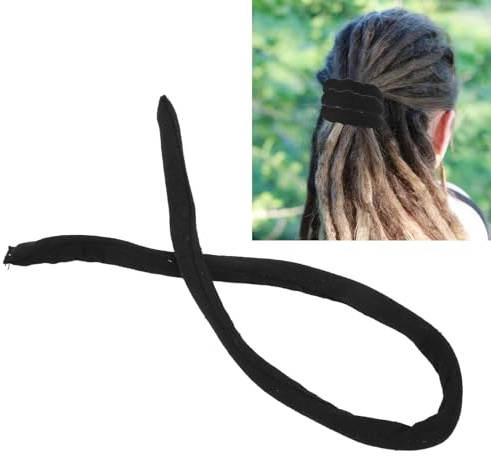 Élastiques à Cheveux Accessoires pour Dreadlocks, Attaches à Cheveux Longues et Pliables en Spirale pour Cheveux Bouclés épais, Dreadlocks Tresses avec Fil Solide