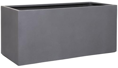 VIVANNO Pflanztrog 100x45 cm - Pflanzkübel Wetterfest & Frostfest aus | Großer Pflanzkasten rechteckig für Outdoor, Garten & Terrasse - Moderner Blumentopf, Trog winterhart & frostbeständig