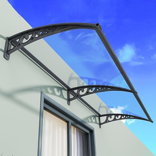 Pensilina Tettoia Per Esterno In Pvc, Copertura Tettoia Per Esterno, Tettuccio Parapioggia, Pensilina Per Copertura Anti-UV, 60-300cm