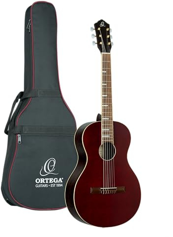 Ortega Guitars Ranger Series Parlor Konzertgitarre - Fichte, Rot, RRA-SRT