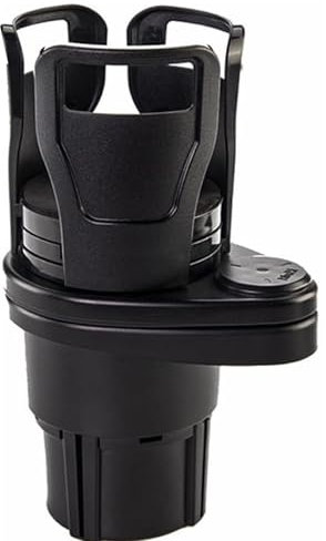 AUSYIWI Multifunctional Car Cup Holder 2 in 1 Vehicle-Mounted Car Drink Holder,Car Cup Holder Expander,360°Rotating Car Coffee Cup Storage Rack, Black