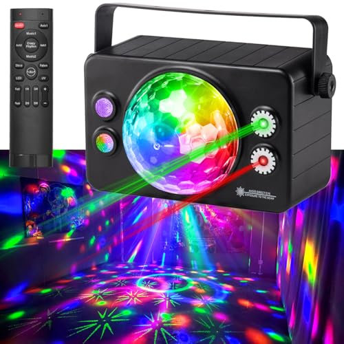 LAUCNPTY Party Lights DJ Disco Light (USB Powered)