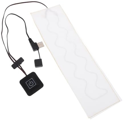 SAFIGLE Usb Beheizbares Halstuch Heizkissen Schal-Elektroheizung Mit 3 Temperaturmodi Weiches Kohlefaser Heizpad Für Nacken Und Schultern Winterhalstuchwärmer 9.45X2.76X0.39In