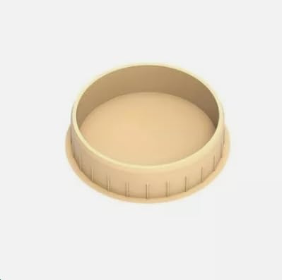 35mm Cupboard Hinge Hole Cover Caps 10 Pces Beige Colour for Kitchen Cabinets