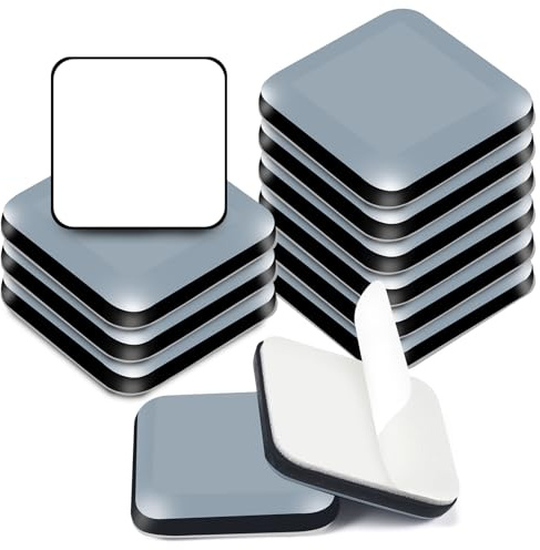 HNR Patins Glissants pour Meubles - 20mm Autoadhésifs Patins en PTFE (Teflon) pour Protection Sols Tapis, Parquet, Carrelage - Lot de 20 (Carré)
