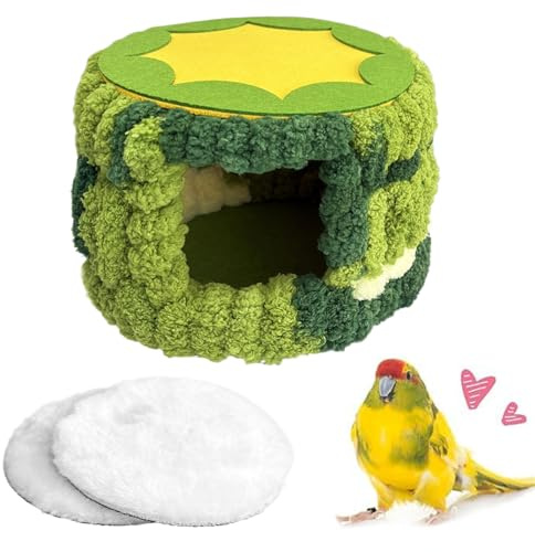 Cama para Aves | Tierno Cálido De Peluche con Almohadillas | Accesorios para Jaula Y Lecho De Periquito | para Loro, Cacatúa, Agapornis, Pinzón, Ardilla Y Chinchilla – Suministros para A