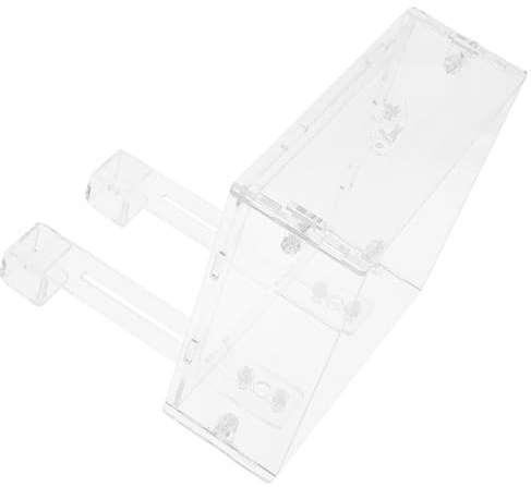 Milisten Fish Tank Feeder Acrylic Feeding Ring with Hook 15x15x6cm Anti-Scatter Fish Feeding Supply for Aquarium