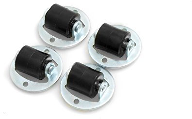 Design61 - Set di 4 rotelle per mobili, Ø 13 x 14 mm