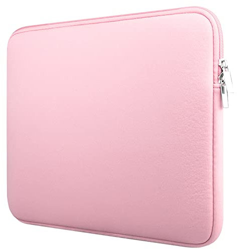 fdsmall 13 Inch Laptop Sleeve with Soft Lining Compatible with 13.3 MacBook Pro Air for 13 Inch Notebook Computer Ultrabook Chromebook (Pink)