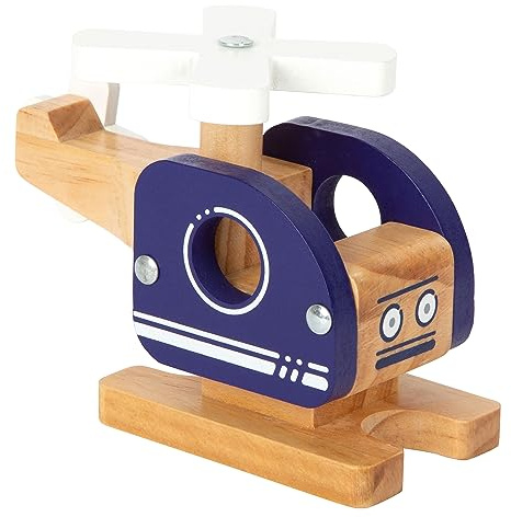 small foot Helicóptero, vehículo de Juego para niños, en Madera FSC® 100% certificada, a Partir de 18 Meses, 12287